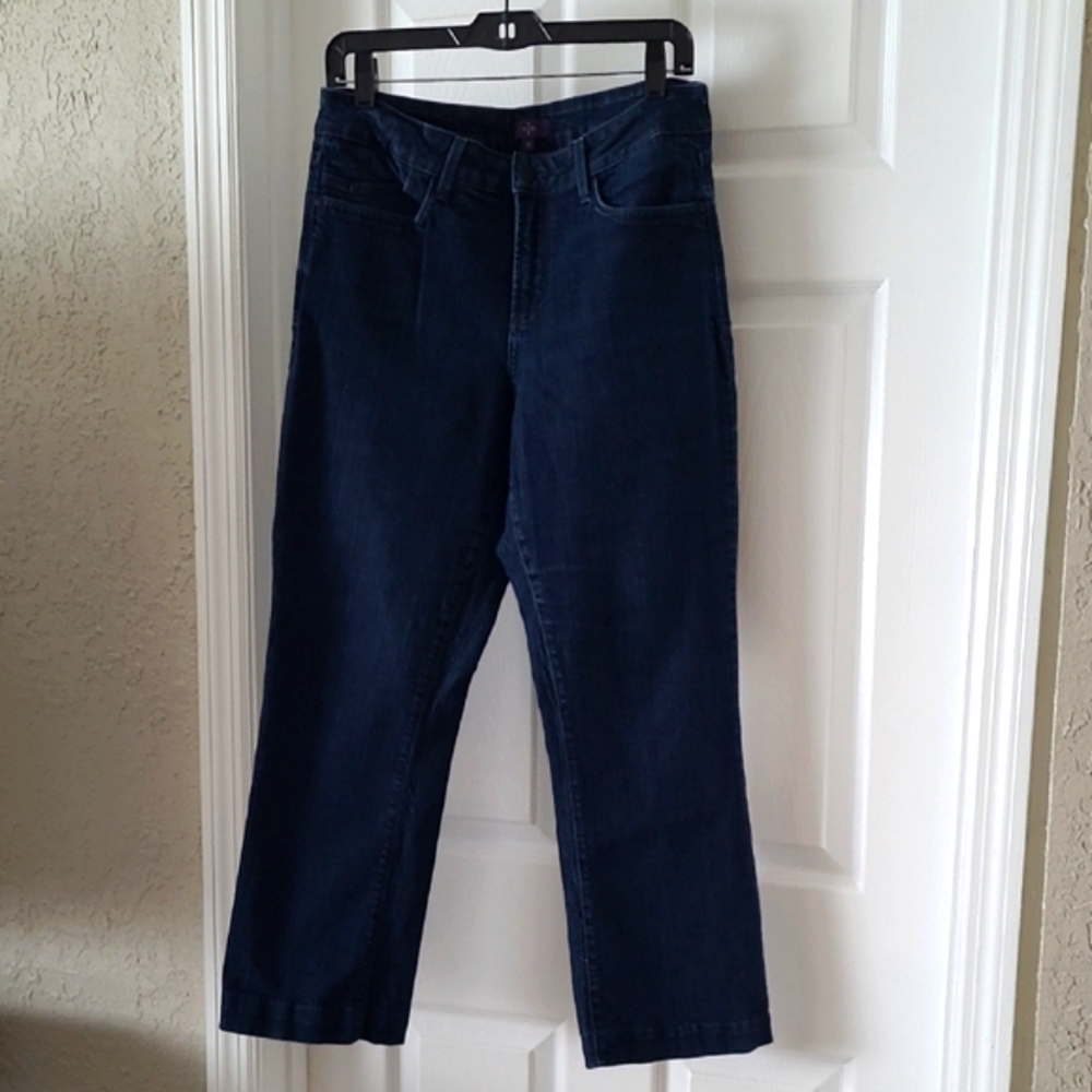 NYDJ Dark Blue Straight-Leg Jeans